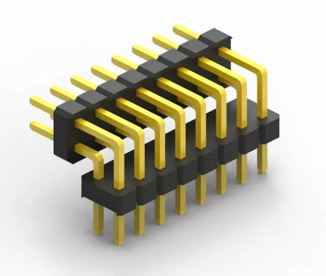 2.54mm Pitch Dual Row Male Pin Header Connectors 4pin To 80pin