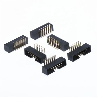 2.0mm 2.54mm Pitch Straight Right Angle SMT Box Shrouded Header Connector PA6T Gold Plated