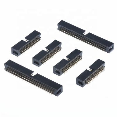 2.0mm 2.54mm Pitch Straight Right Angle SMT Box Shrouded Header Connector PA6T Gold Plated
