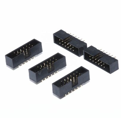 2.0mm 2.54mm Pitch Straight Right Angle SMT Box Shrouded Header Connector PA6T Gold Plated