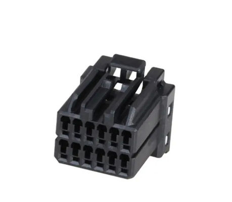 PBT GF30 12 Pin PCB Header Automotive Connectors Black Alternative To TE 174051-2