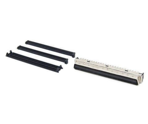 SCSI 68pin Male IDC Crimp Type Connector Soldering Servo Dual Row Metal Shell