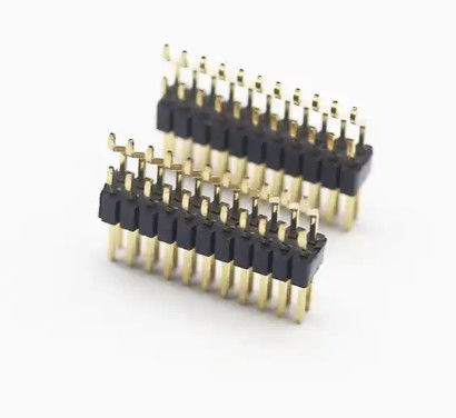 Dual Row 1.27mm Pin Header SMD SMT Right Angle PA6T PA9T LCP