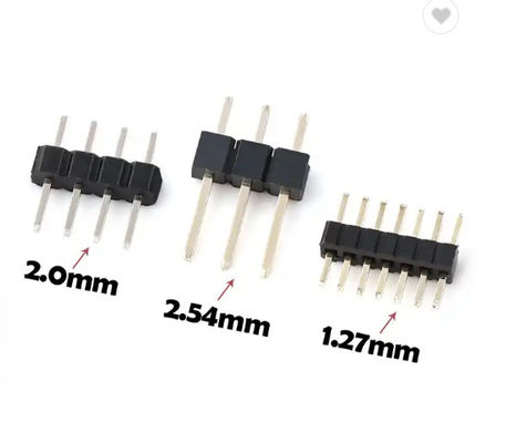 Round 1.27mm Male Female Straight Pin Header 2-40p Dip Smt Single Row PCB 2mm 2.54mm
