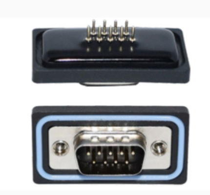 D-Sub Connectors 9 Pins Male Panel Mount PCB Type Waterproof Connectors IP67
