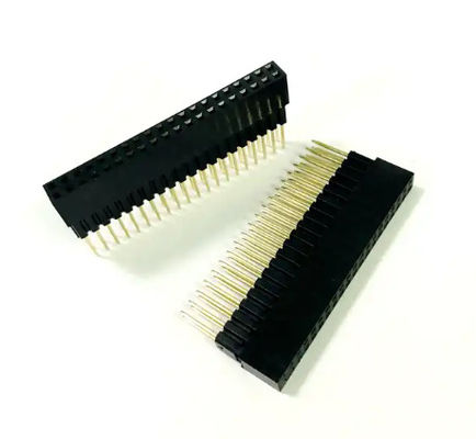 Pitch 2.54mm Pin Header Female PCB Board Socket 2x20 Stacking Header