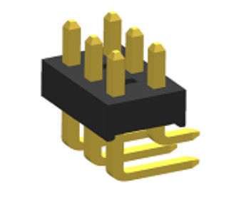 3.96mm Pitch Right Angle Pin Header Connector PA6T Gold Plated Automotive