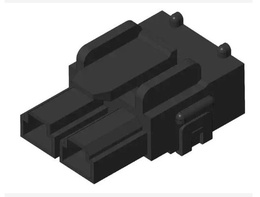 10.00mm Pitch Automotive Connector Housing Wire To Board 2 Circuit Black PA66 UL94V0