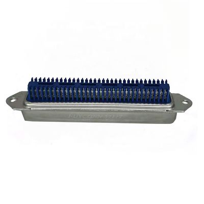 45 Degree Metal Cover 64P Champ Connectors IDC Male Plug Crimping Connector