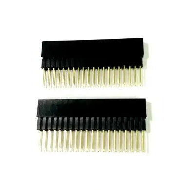 Pitch 2.54mm Pin Header Female PCB Board Socket 2x20 Stacking Header