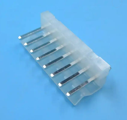 6.35mm Pitch 8 Pin Wire To Board Connector PA66 White Tin Plated