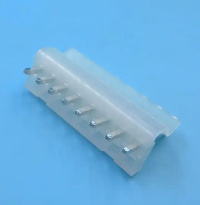 6.35mm Pitch 8 Pin Wire To Board Connector PA66 White Tin Plated