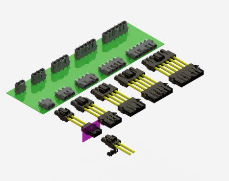 10.00mm Pitch Automotive Connector Housing Wire To Board 2 Circuit Black PA66 UL94V0